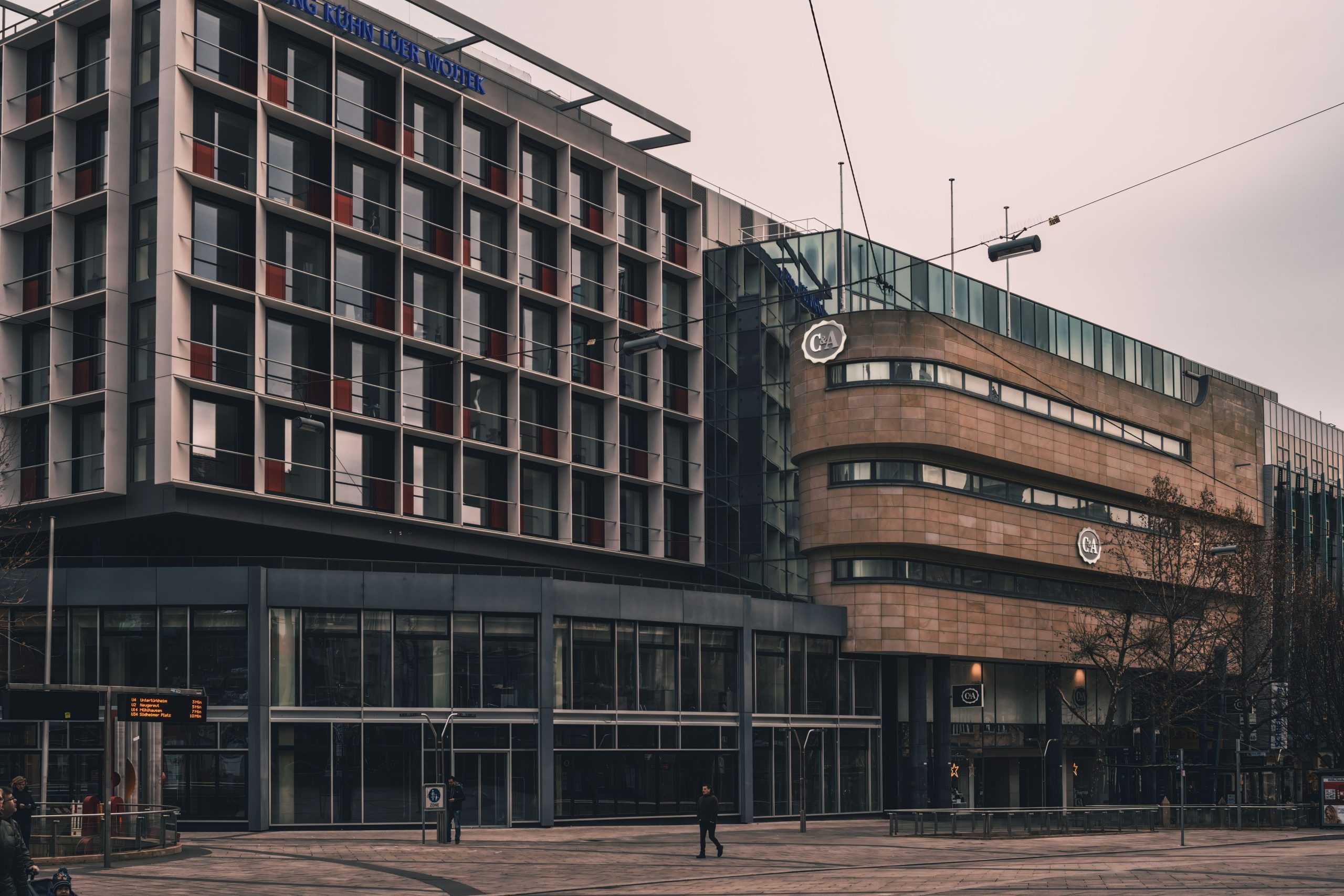 Bâtiments contemporains du centre ville de Stuttgart